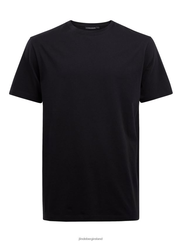 J.Lindeberg Men Sid Basic T-shirt Black Clothing BXV8X4985