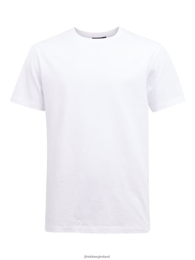 J.Lindeberg Men Sid Basic T-shirt White Clothing BXV8X4984