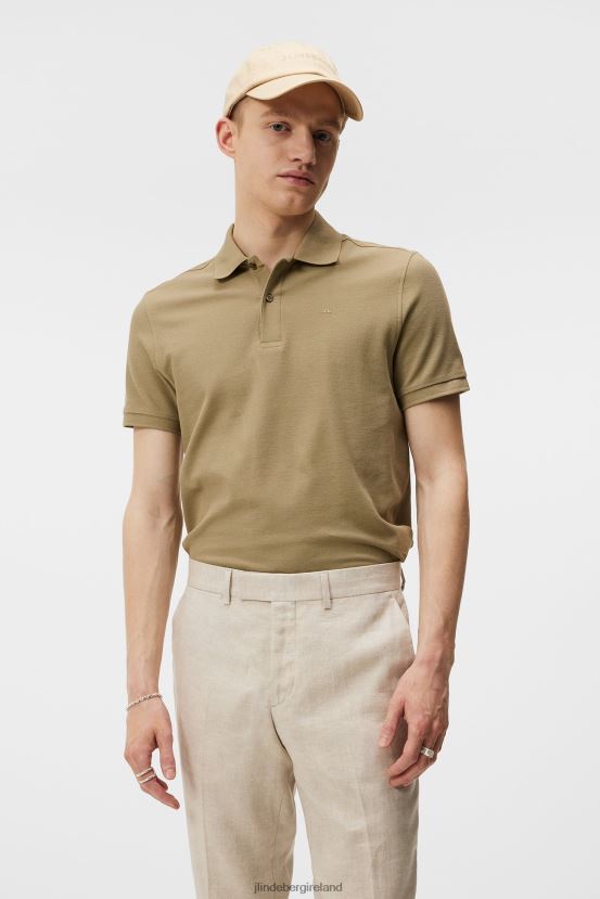 J.Lindeberg Men Troy Polo Aloe Clothing BXV8X4964 - Click Image to Close