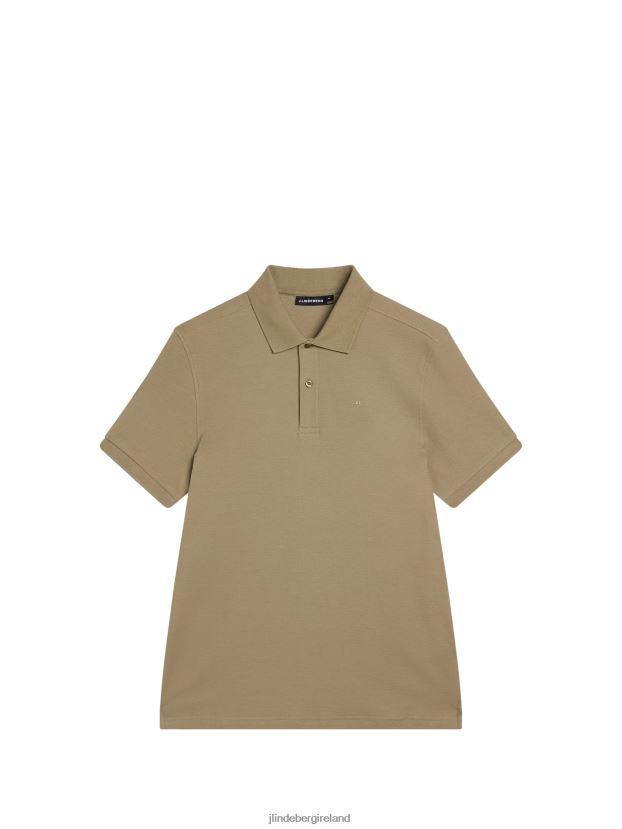 J.Lindeberg Men Troy Polo Aloe Clothing BXV8X4964