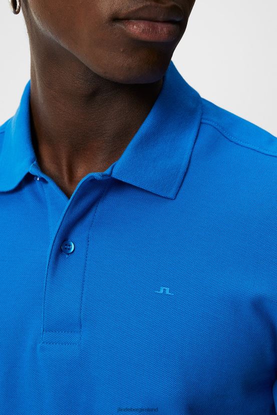 J.Lindeberg Men Troy Polo Lapis Blue Clothing BXV8X4962