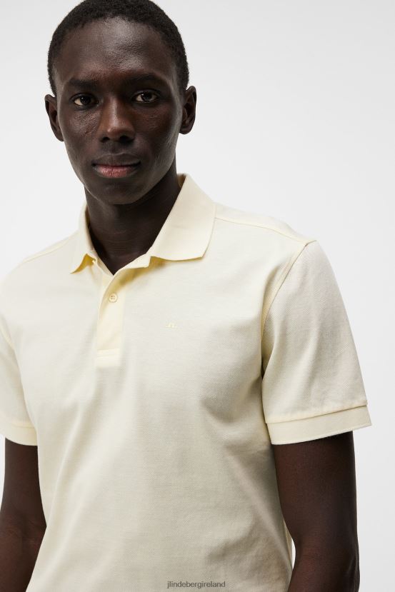 J.Lindeberg Men Troy Polo Pear Sorbet Clothing BXV8X4938