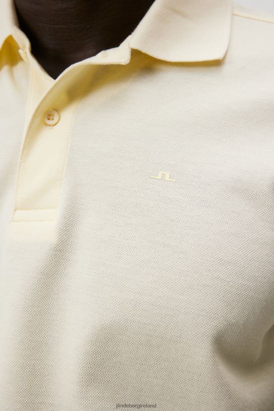 J.Lindeberg Men Troy Polo Pear Sorbet Clothing BXV8X4938