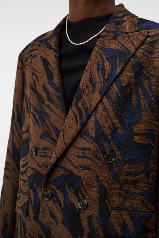 J.Lindeberg Men David Jacquard Blazer Delicioso Clothing BXV8X41197