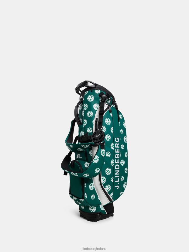 J.Lindeberg Men Player Stand Bag Print Rain Forest Sphere Dot Accessory BXV8X4802