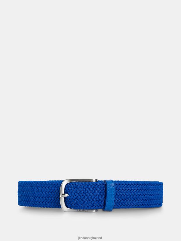 J.Lindeberg Men Bernhard Elastic Belt Lapis Blue Accessory BXV8X4855