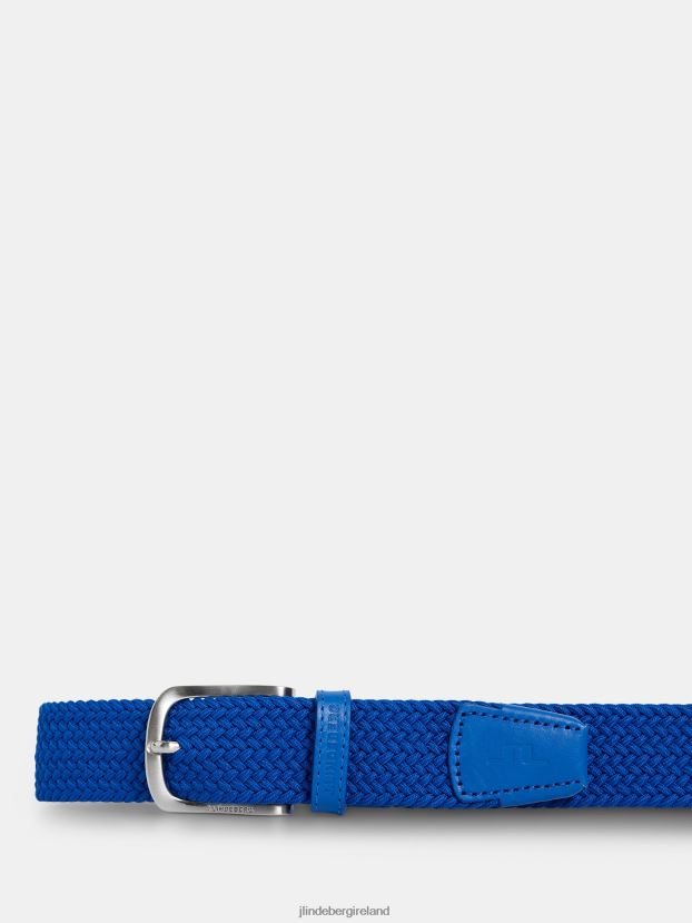 J.Lindeberg Men Bernhard Elastic Belt Lapis Blue Accessory BXV8X4855