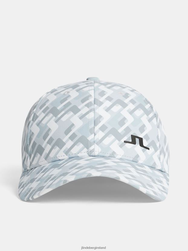 J.Lindeberg Men Jim Print Cap Micro Bridge Grey Accessory BXV8X4754 - Click Image to Close