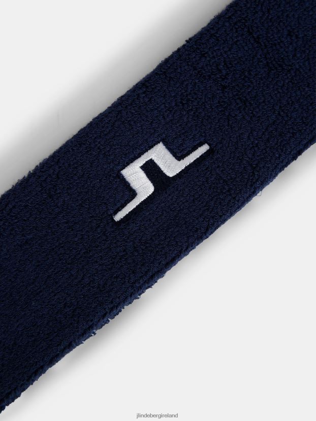 J.Lindeberg Men Racket Headband Navy Accessory BXV8X4817