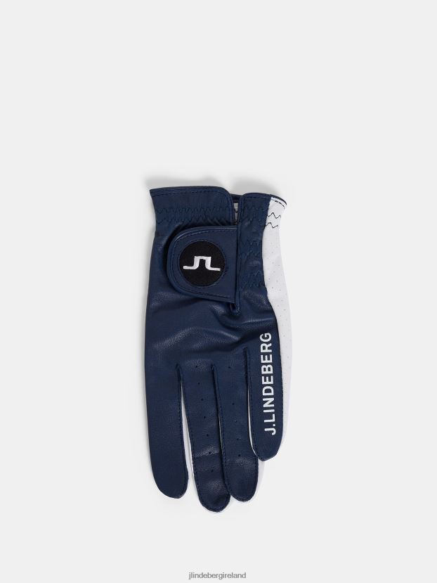 J.Lindeberg Men Ron Leather Golf Glove Navy Accessory BXV8X4791 - Click Image to Close