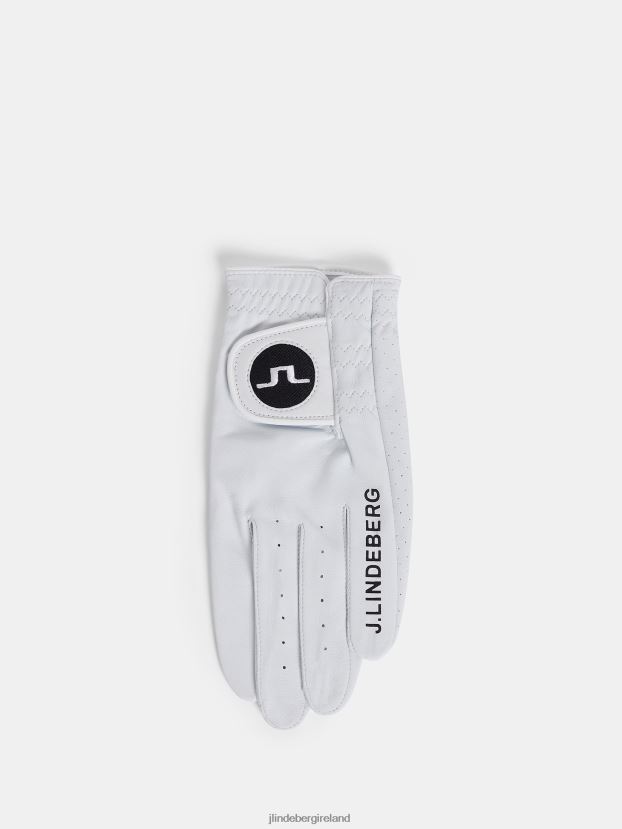 J.Lindeberg Men Ron Leather Golf Glove White Accessory BXV8X4789 - Click Image to Close