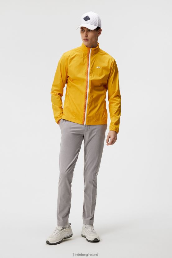 J.Lindeberg Men Ash Light Packable Jacket Citrus Clothing BXV8X4712