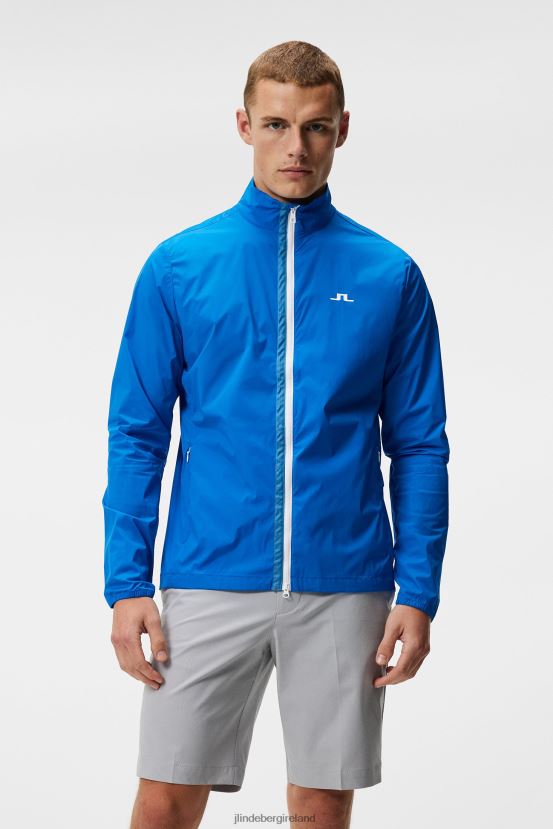 J.Lindeberg Men Ash Light Packable Jacket Lapis Blue Clothing BXV8X4709 - Click Image to Close