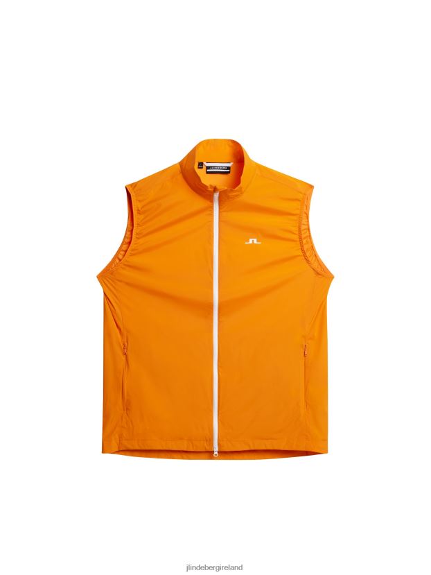 J.Lindeberg Men Ash Light Packable Vest Exuberance Clothing BXV8X4685 - Click Image to Close