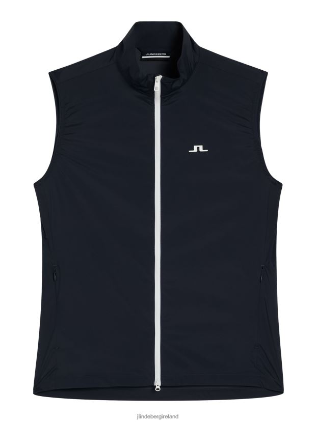 J.Lindeberg Men Ash Light Packable Vest Navy Clothing BXV8X4682