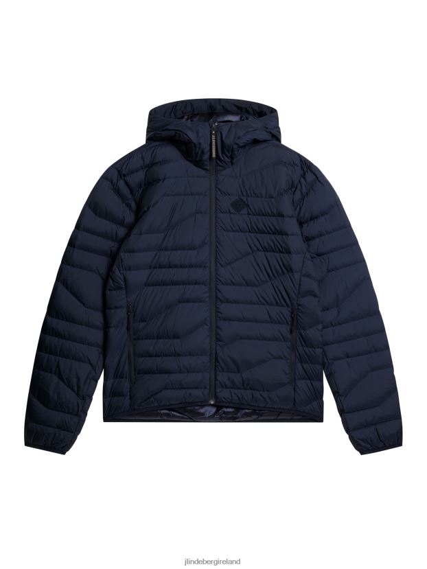 J.Lindeberg Men Cliff Light Down Hood Navy Clothing BXV8X4676 - Click Image to Close