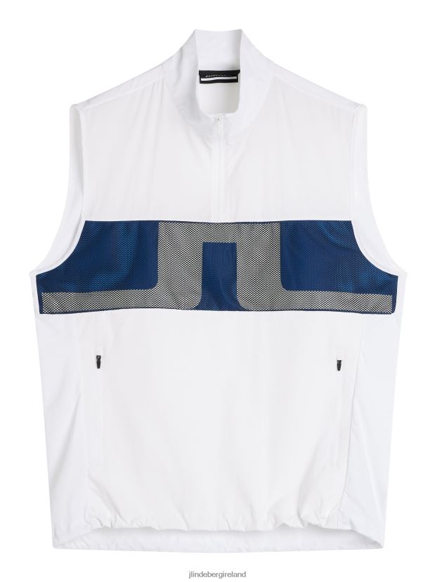 J.Lindeberg Men Dean Vest White Clothing BXV8X4700