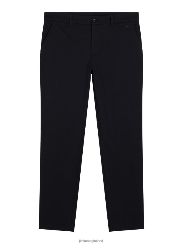 J.Lindeberg Men Axil Fleece Twill Pant Black Clothing BXV8X4387 - Click Image to Close