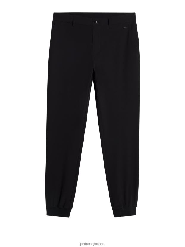 J.Lindeberg Men Cuff Jogger Pant Black Clothing BXV8X4379