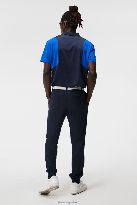 J.Lindeberg Men Cuff Jogger Pant Navy Clothing BXV8X4378 - Click Image to Close