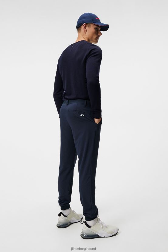 J.Lindeberg Men Cuff Jogger Pant Navy Clothing BXV8X4466 - Click Image to Close