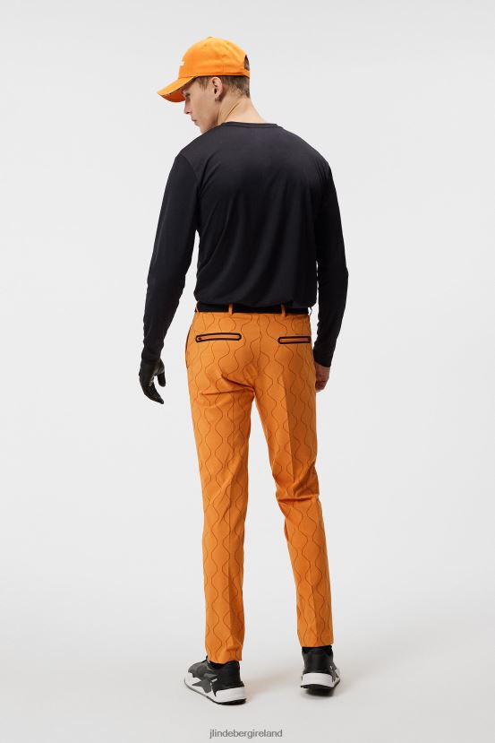 J.Lindeberg Men Diamond Pant Russet Orange Clothing BXV8X4416 - Click Image to Close