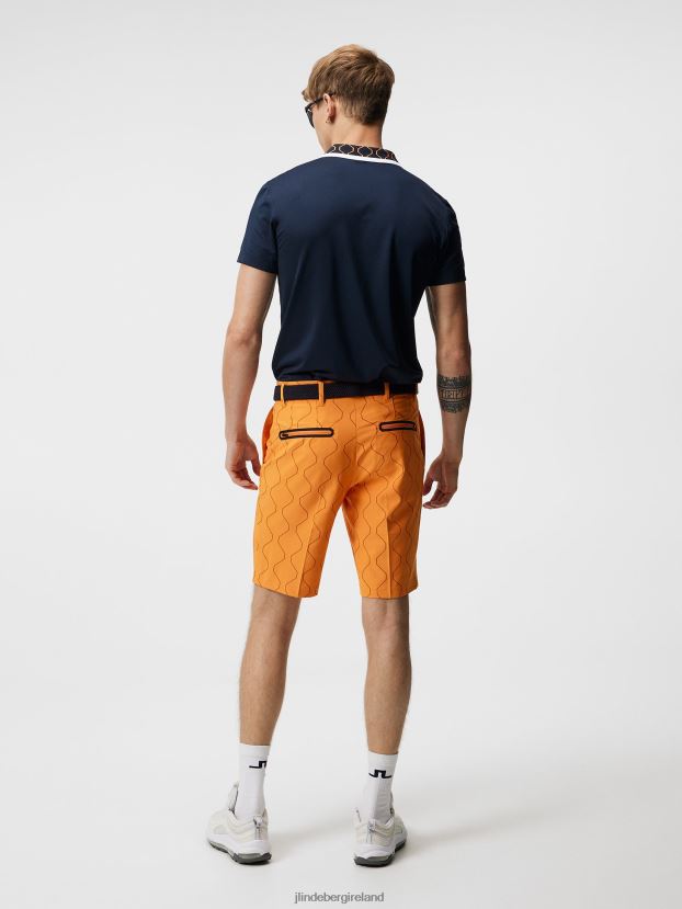 J.Lindeberg Men Diamond Shorts Russet Orange Clothing BXV8X4448 - Click Image to Close