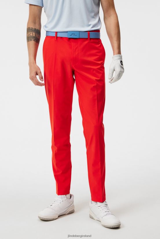 J.Lindeberg Men Ellott Pant Fiery Red Clothing BXV8X4374 - Click Image to Close