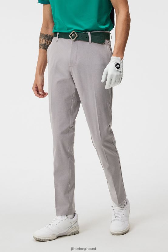 J.Lindeberg Men Ellott Pant Light Grey Melange Clothing BXV8X4377