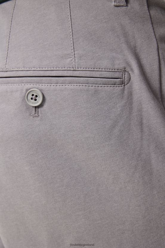 J.Lindeberg Men Ellott Pant Light Grey Melange Clothing BXV8X4377