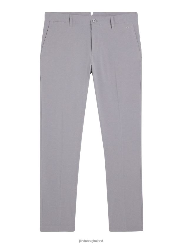 J.Lindeberg Men Ellott Pant Light Grey Melange Clothing BXV8X4377