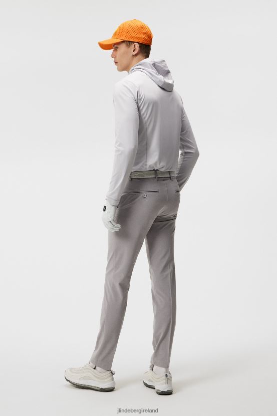 J.Lindeberg Men Ellott Pant Light Grey Melange Clothing BXV8X4431