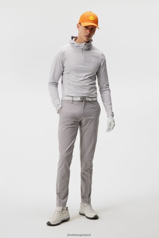 J.Lindeberg Men Ellott Pant Light Grey Melange Clothing BXV8X4431