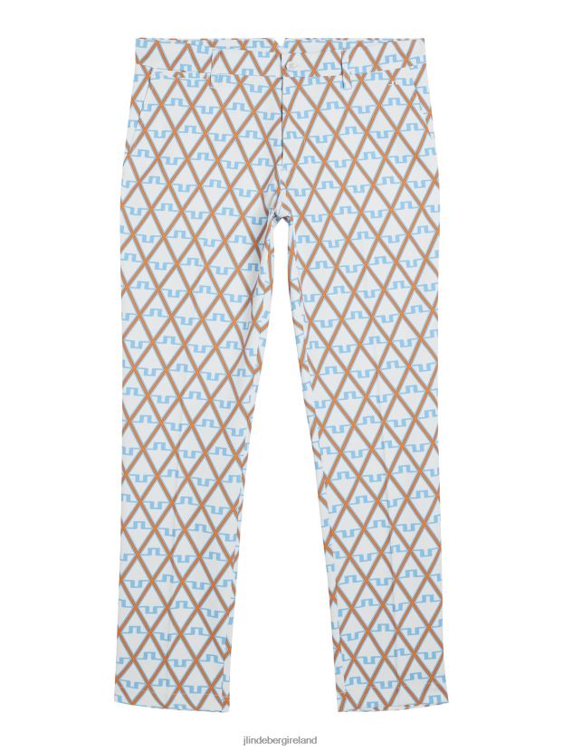 J.Lindeberg Men Ellott Print Pant Little Boy Blue Diamond Clothing BXV8X4370