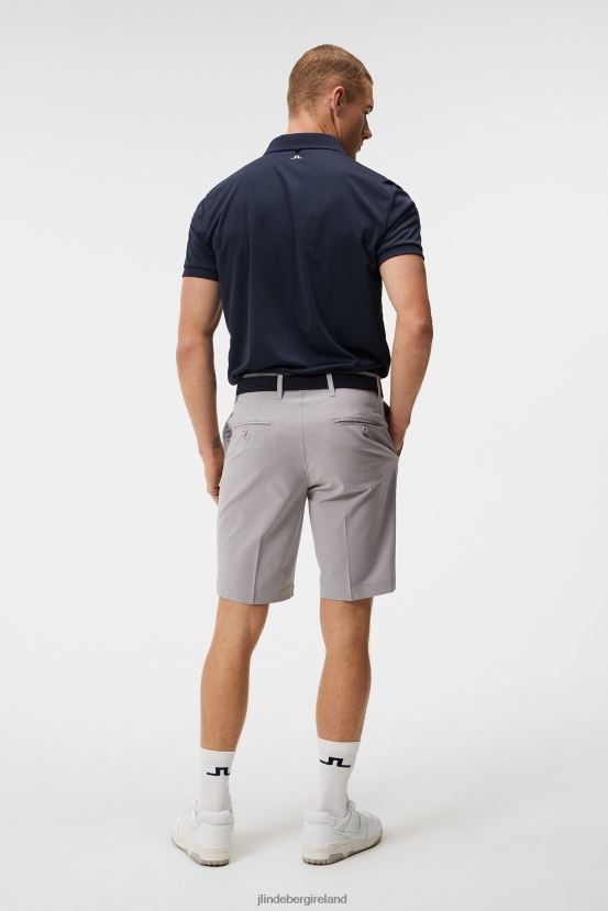 J.Lindeberg Men Eloy Shorts Light Grey Melange Clothing BXV8X4358