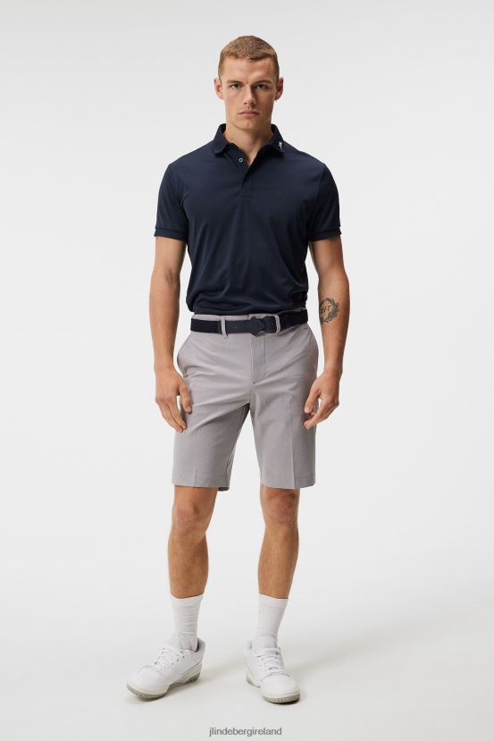 J.Lindeberg Men Eloy Shorts Light Grey Melange Clothing BXV8X4358