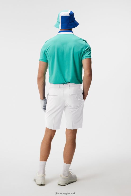 J.Lindeberg Men Eloy Shorts White Clothing BXV8X4407 - Click Image to Close