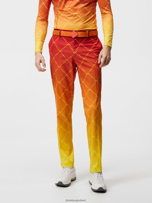 J.Lindeberg Men Fade Print Pant Sunset Fade Logo Clothing BXV8X4450