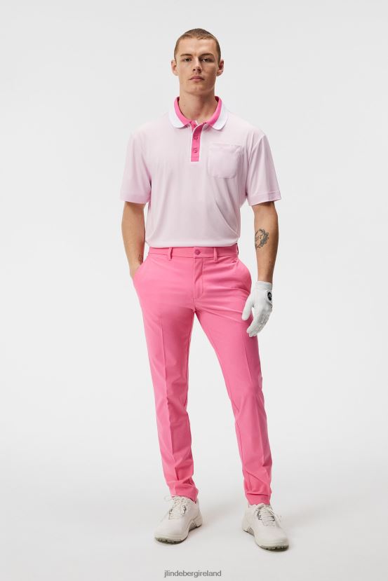 J.Lindeberg Men Jim Pant Azalea Pink Clothing BXV8X4415