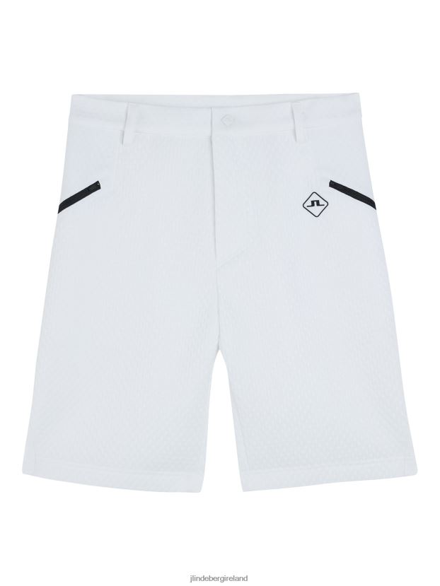 J.Lindeberg Men Mile Mesh Shorts White Clothing BXV8X4457