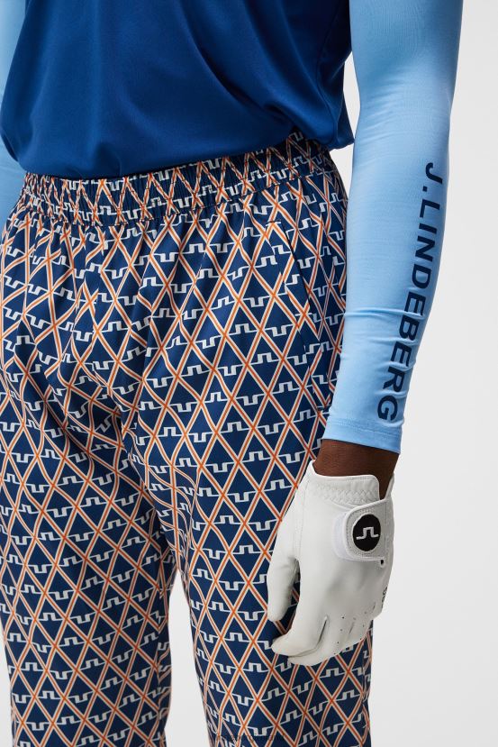 J.Lindeberg Men Petrus Print Pant Estate Blue Diamond Clothing BXV8X4390