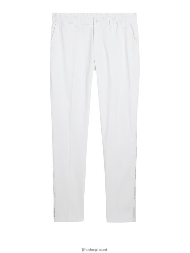 J.Lindeberg Men Stuart Stripe Pant White Clothing BXV8X4462