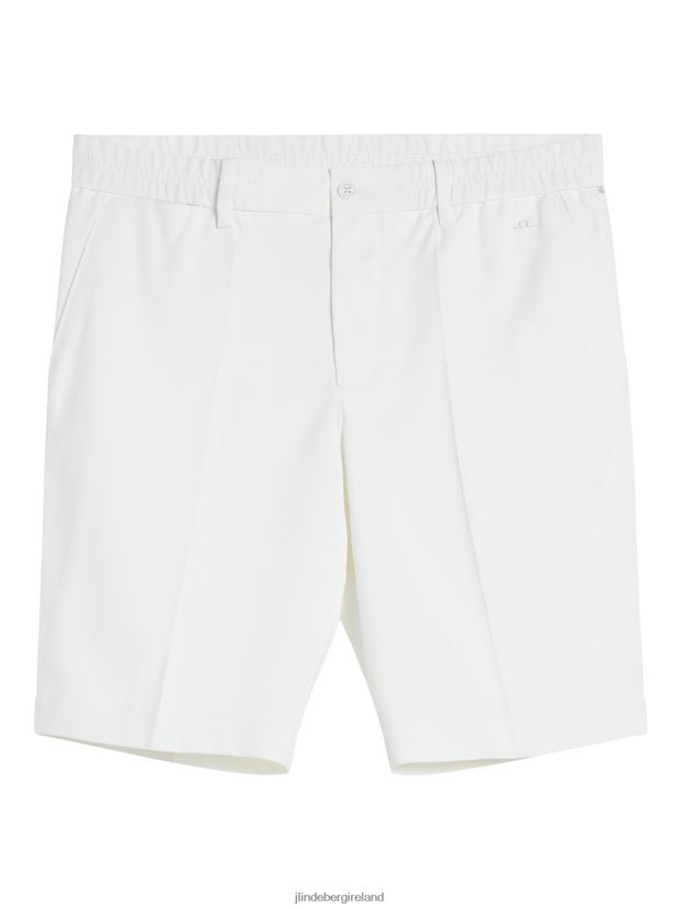 J.Lindeberg Men Stuart Stripe Shorts White Clothing BXV8X4398