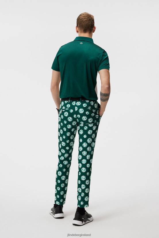 J.Lindeberg Men Tim Pant Rain Forest Sphere Dot Clothing BXV8X4456