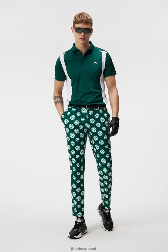 J.Lindeberg Men Tim Pant Rain Forest Sphere Dot Clothing BXV8X4456