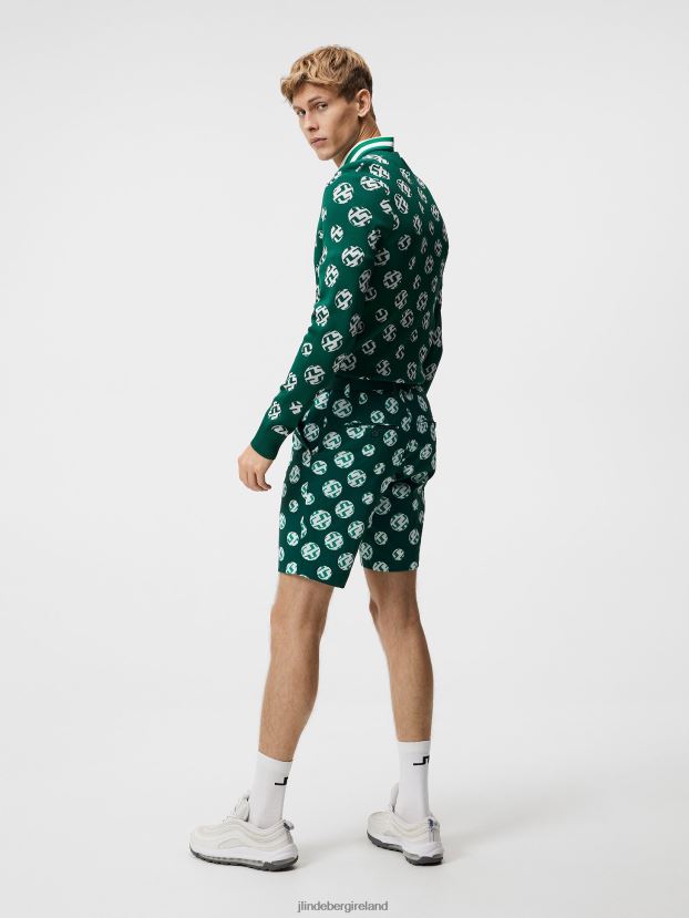 J.Lindeberg Men Tim Shorts Rain Forest Sphere Dot Clothing BXV8X4452 - Click Image to Close