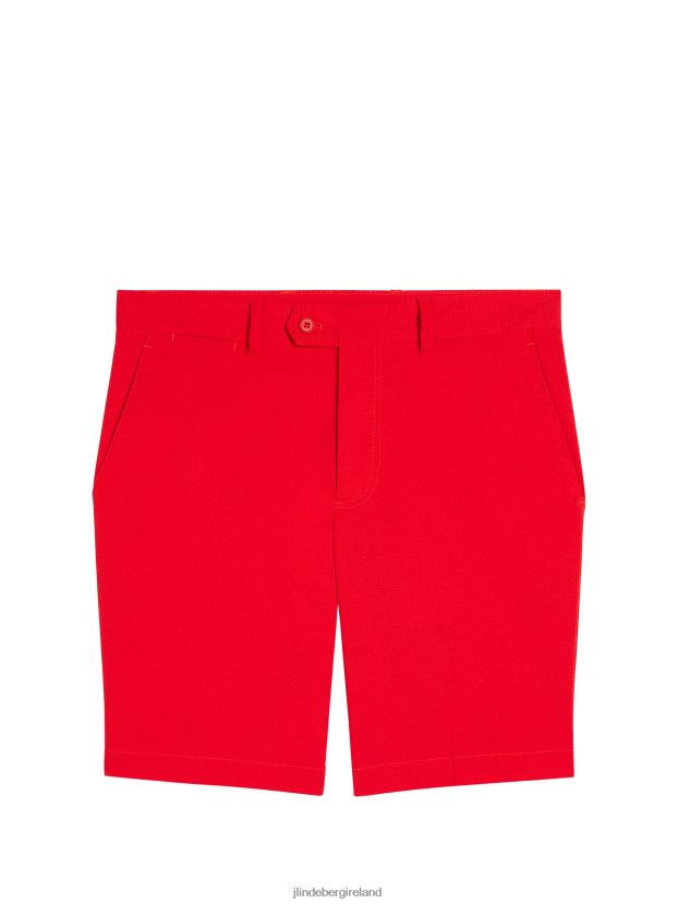 J.Lindeberg Men Vent Slim Shorts Fiery Red Clothing BXV8X4473