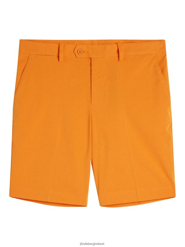 J.Lindeberg Men Vent Slim Shorts Russet Orange Clothing BXV8X4468