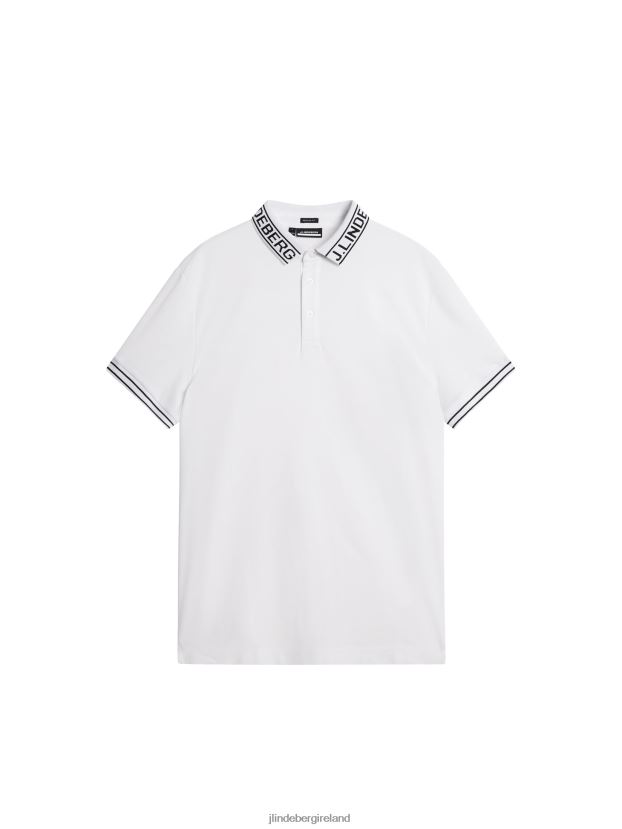 J.Lindeberg Men Austin Polo White Clothing BXV8X448