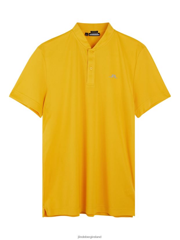 J.Lindeberg Men Bode Polo Citrus Clothing BXV8X4304